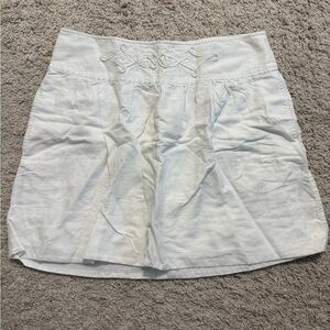 Banana Republic White Skirt